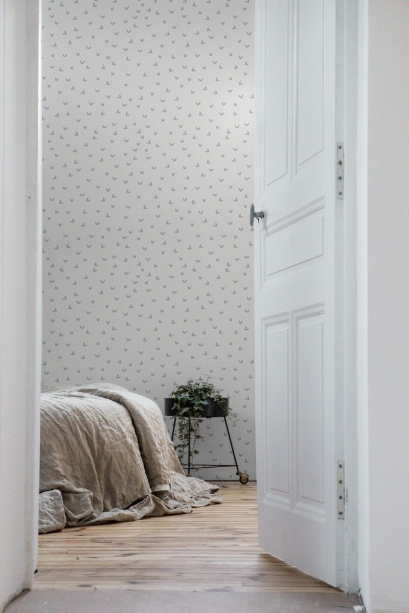 Bild på Little leaves in the wind in Grey - 1033201-01